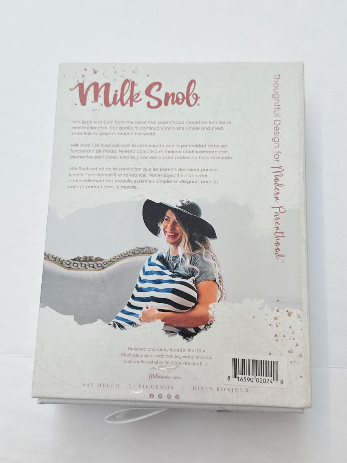 NWT - Milk Snob Original 5-in-1 Cover Grey Stripe