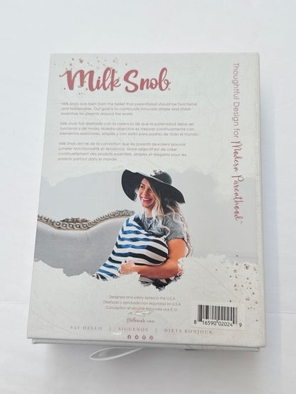 NWT - Milk Snob Original 5-in-1 Cover Grey Stripe