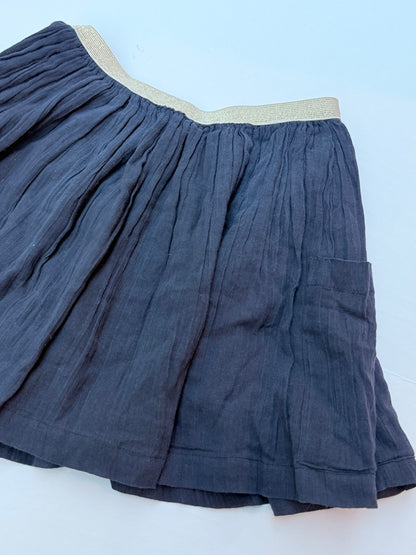 Dex Navy Cotton Gauze Skirt Size S 10Y+