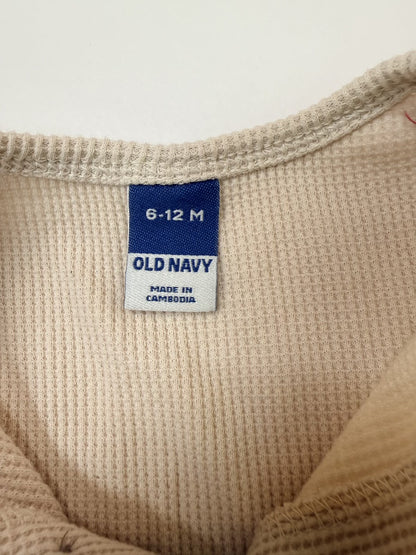 Old Navy Waffle Henley Bodysuit 6-12M