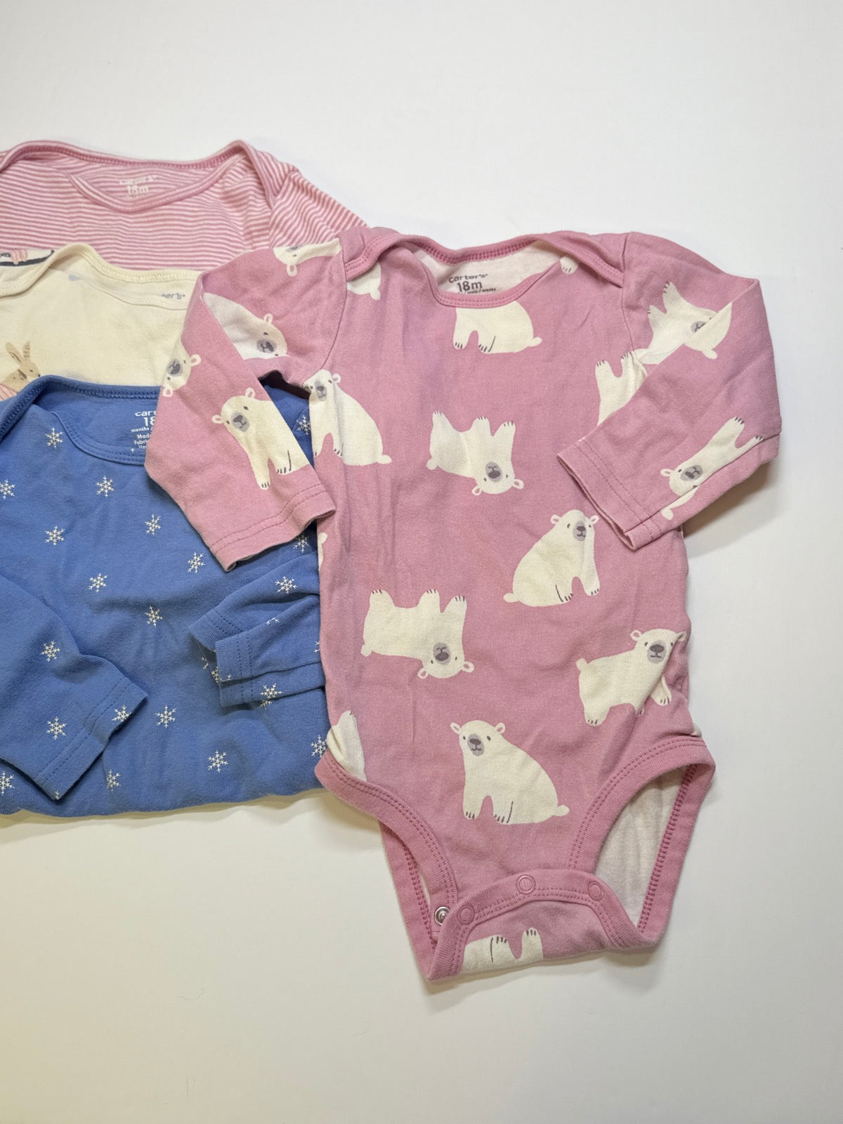 Carter's Winter Animal Bodysuit Bundle 18m