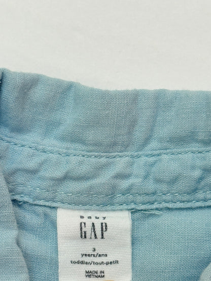 Baby Gap Light Blue Linen Blend Shirt 3T