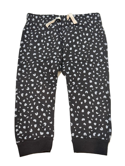Indigo Black Spotted Jogger Pants 12-18m