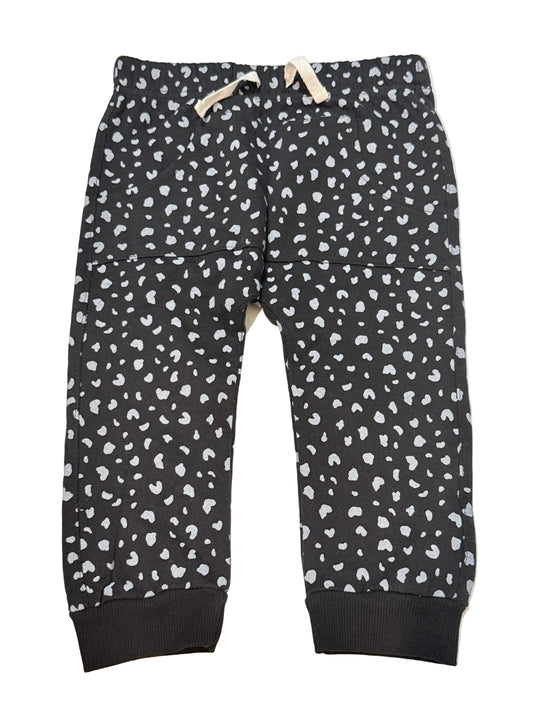 Indigo Black Spotted Jogger Pants 12-18m