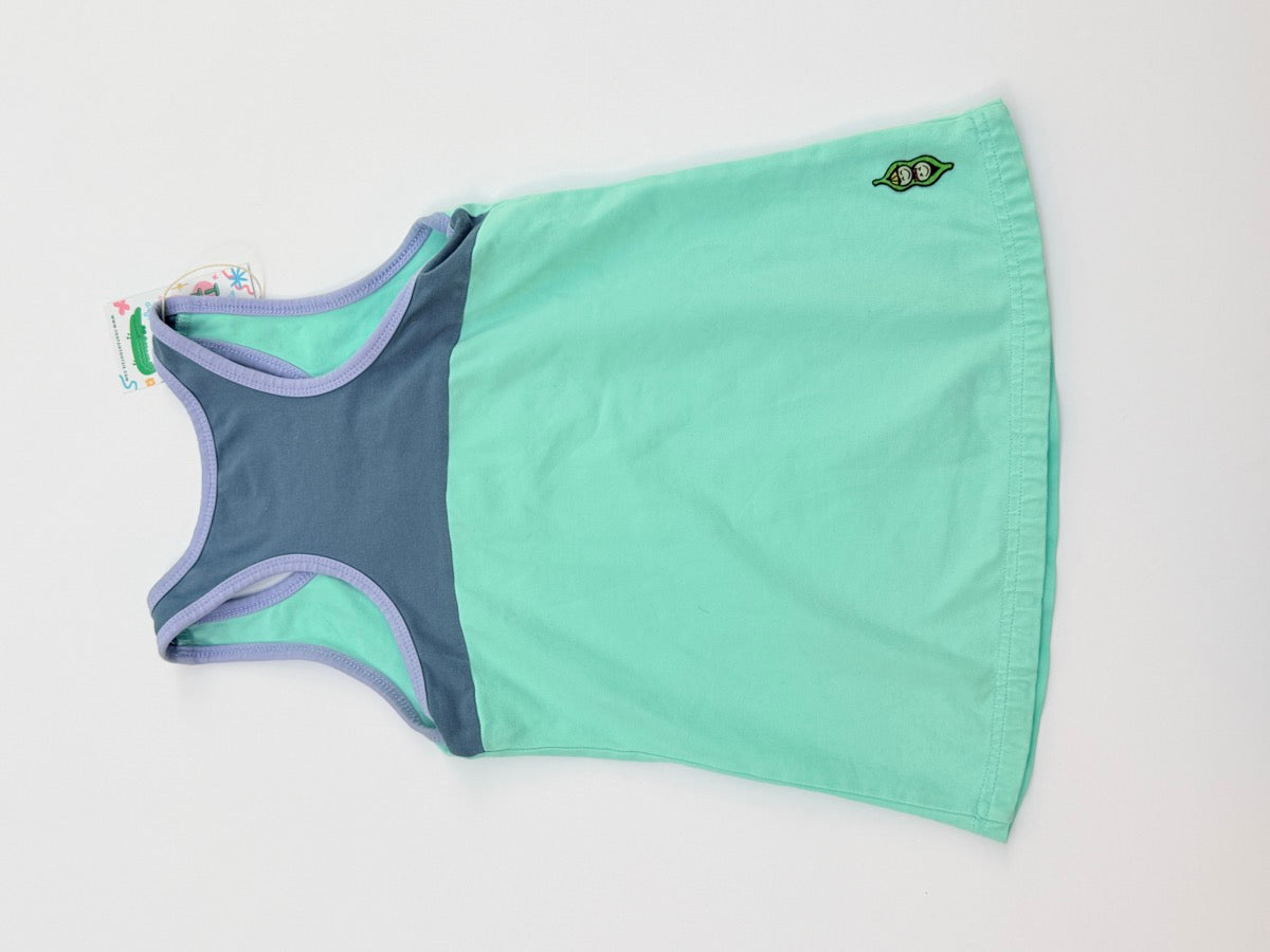 Peekaboo Beans Mint Racerback Tank Dress Size 6