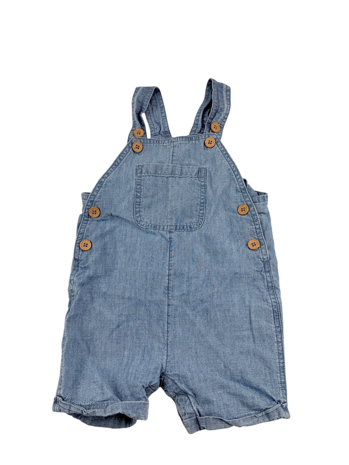 Joe Fresh Chambray Shortalls Overalls 12-18M