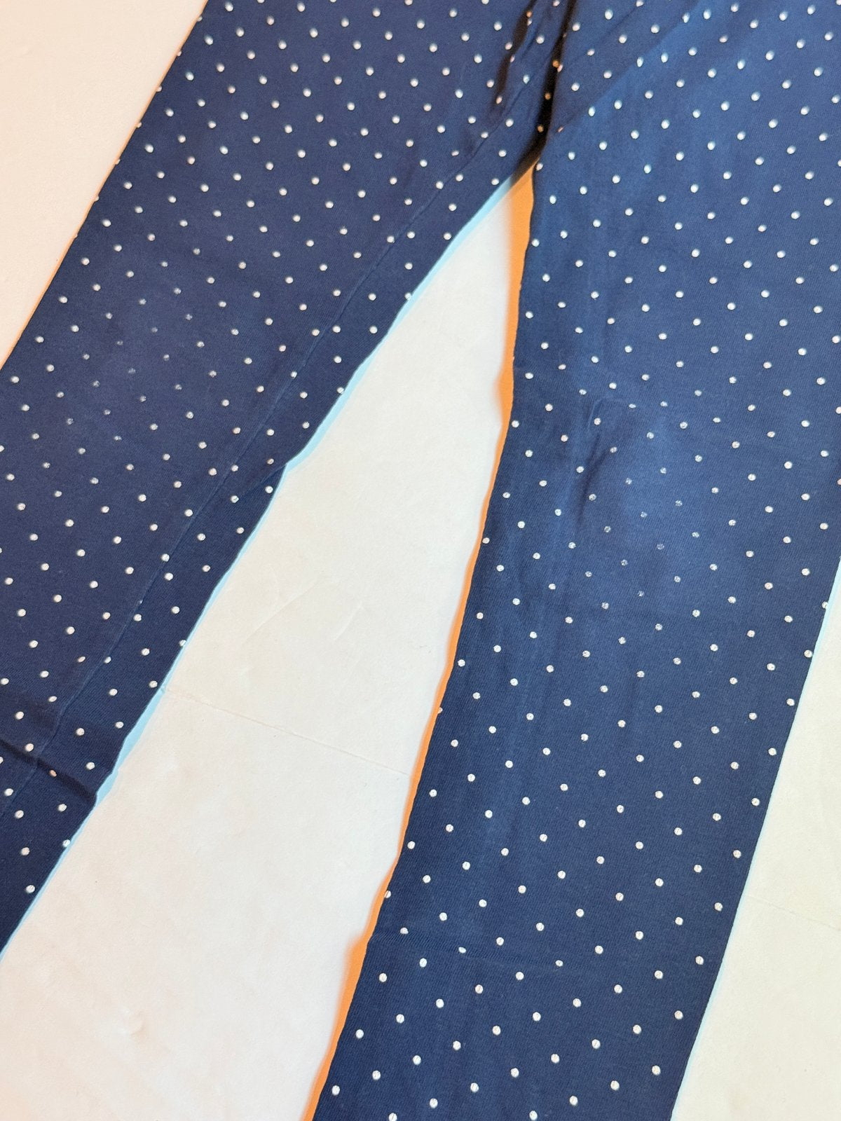 H&M Navy Polka Dot Leggings Size 6-7Y