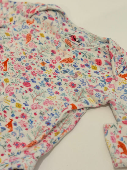 Joules Lindey Floral Bodysuit 3-6M