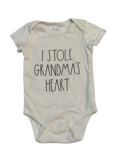 Rae Dunn Baby I Stole Grandma's Heart Onesie 6-9M
