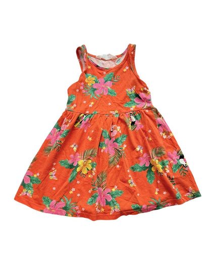 H&M Tropical Floral Dress Size 3 4T