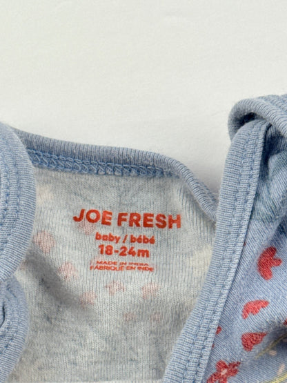 Joe Fresh Floral Blue Bodysuit 18-24M
