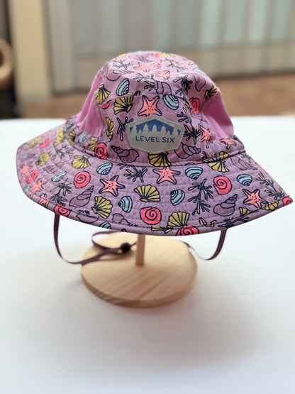 Level Six Seashell Print Sun Hat Large