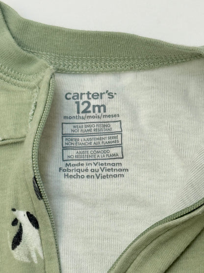 Carter's Dog Print Footed Sleeper 12M