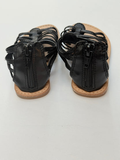 Old Navy Black Gladiator Sandals Toddler Size 7