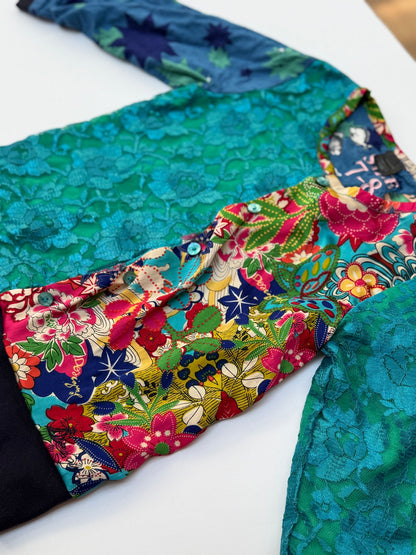 Desigual Patchwork Floral Jacket Size 7-8