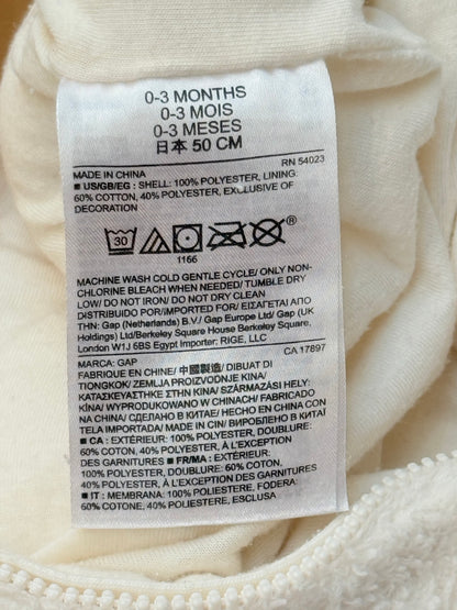 Baby Gap Sherpa Bear Snowsuit 0-3M
