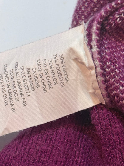 Deux par Deux Purple Fair Isle Sweater Size 6
