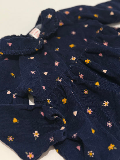 Joe Fresh Floral Corduroy Dress 6-12M