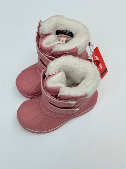 NWT - Joe Fresh Pink Snow Boots Toddler Size 6