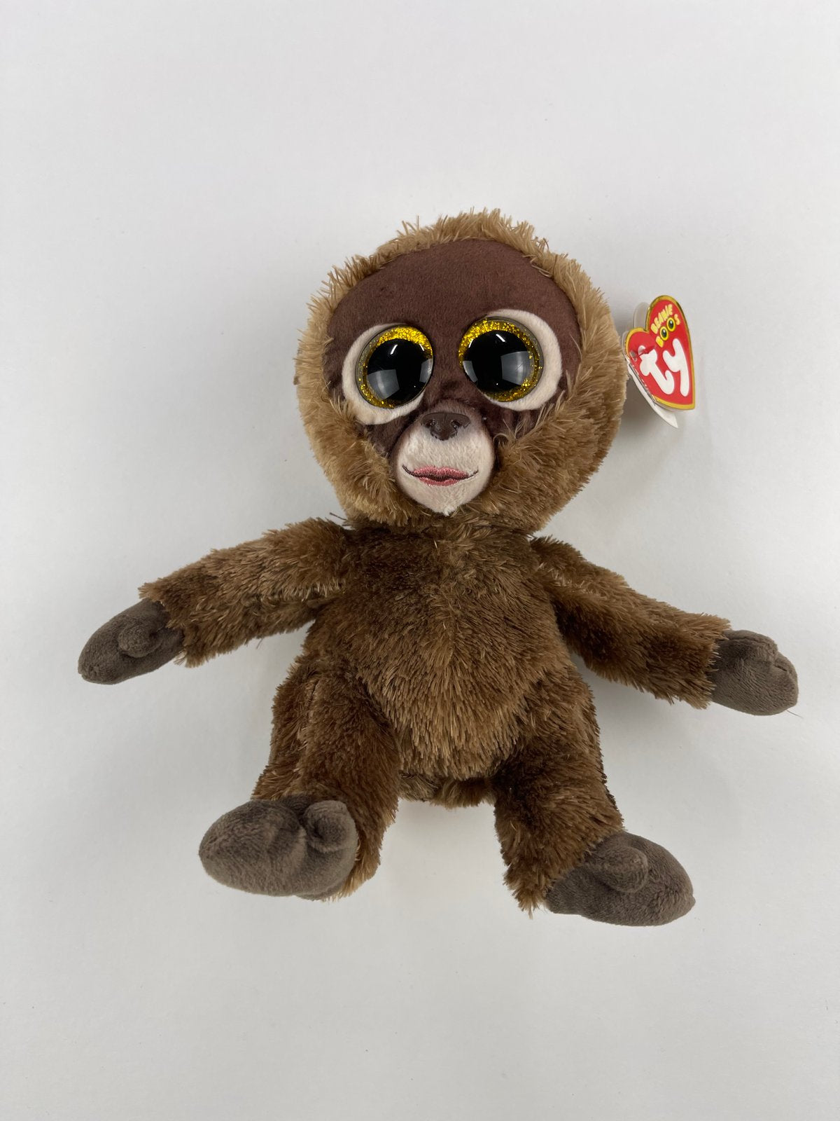 NWT - Ty Beanie Boos Brown Monkey Plush
