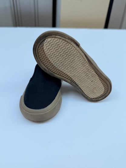 Black Canvas Slip-On Sneakers Toddler Size 5