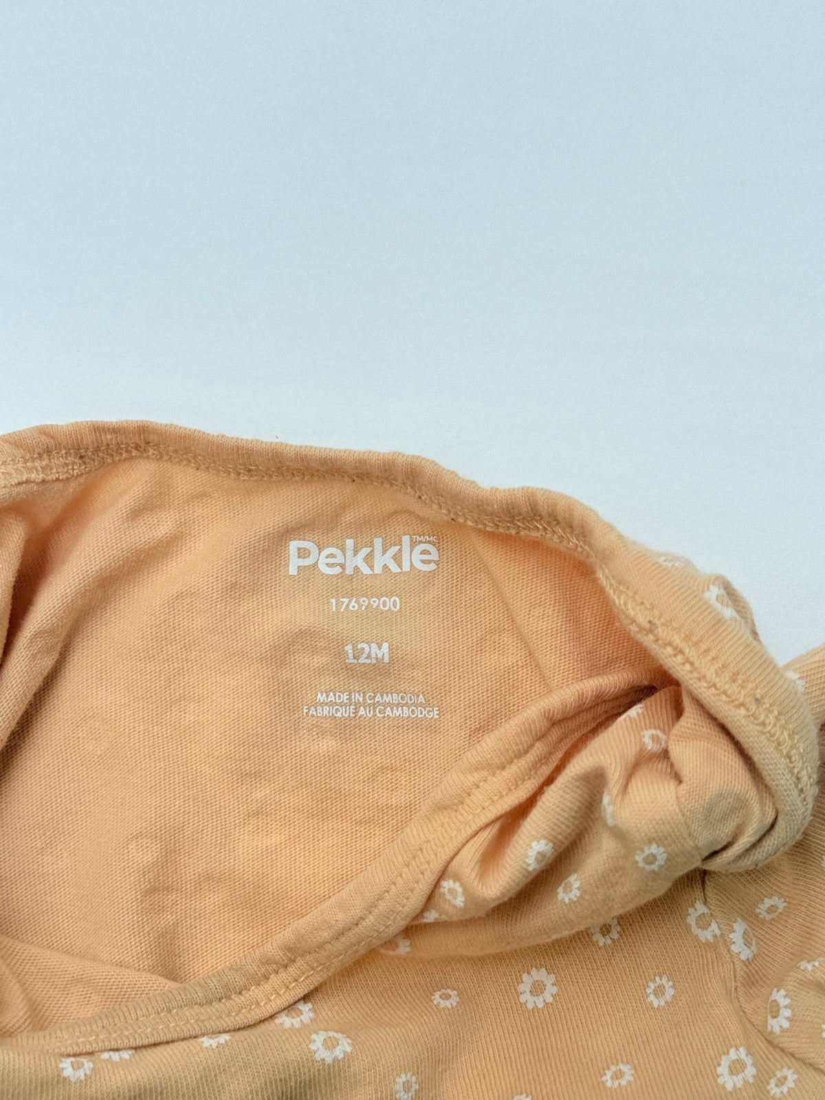 Pekkle Floral Daisy Bodysuit 12M