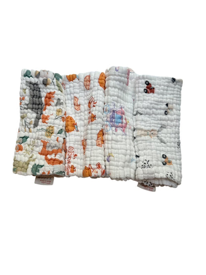 Maliton Baby Muslin Washcloth Set 5-Pack