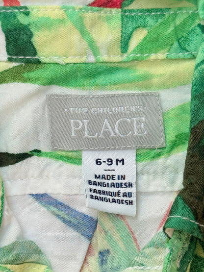 Children's Place Tropical Leaf Shirt 6-9M