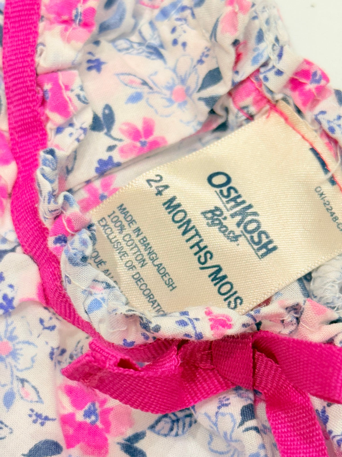 OshKosh B'gosh Floral Blouse Bodysuit 24M