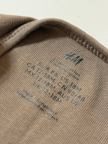 H&M Organic Cotton Bodysuit 12-18M