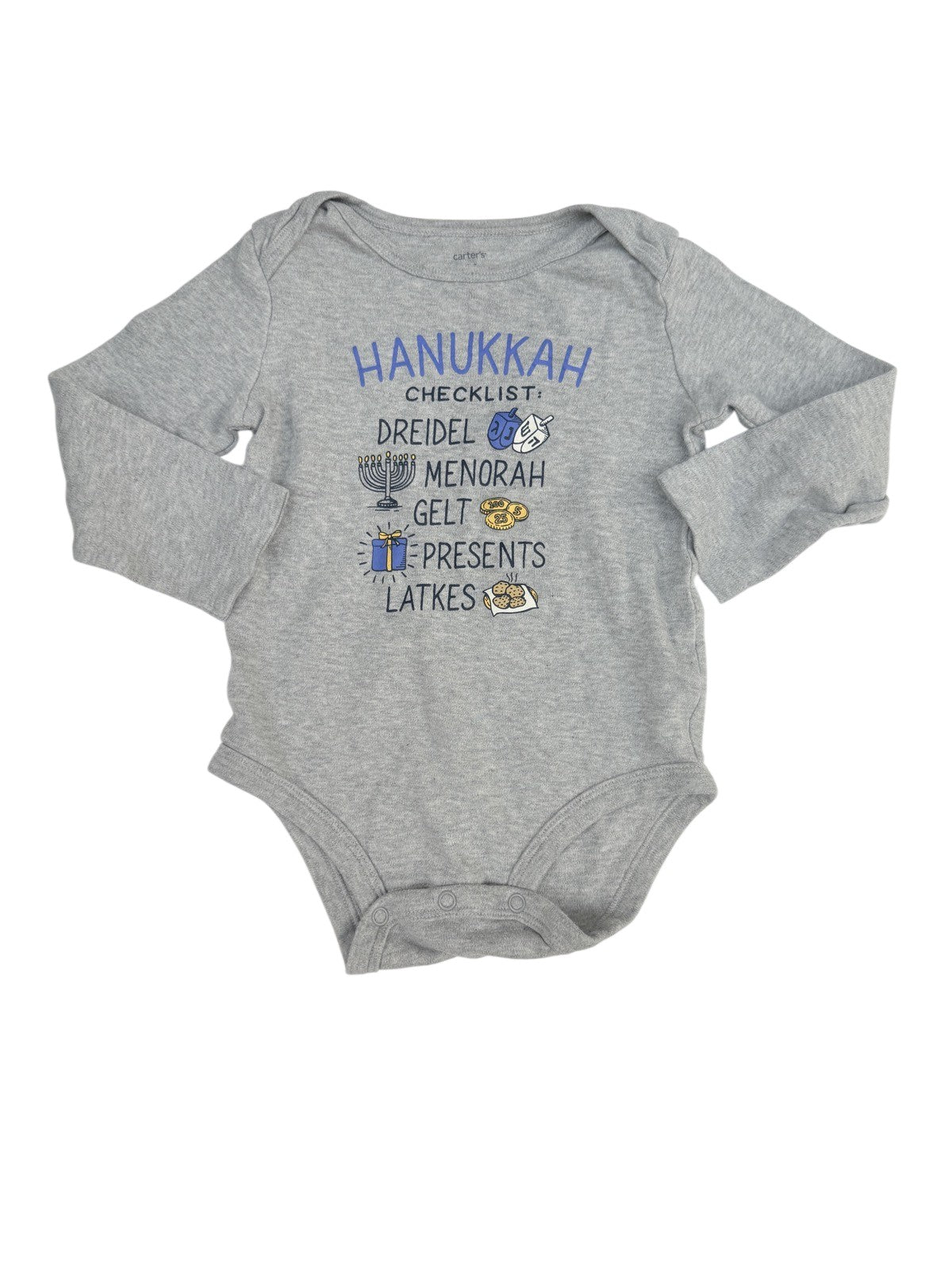 Carter's Hanukkah Checklist Bodysuit 24m