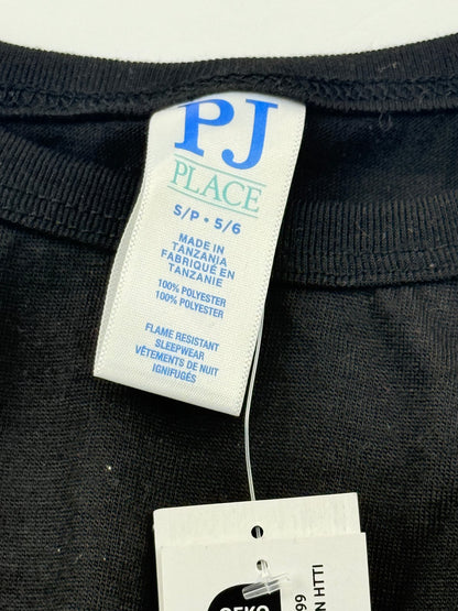 NWT - PJ Place Weekend Vibes Black T-Shirt Size 5/6