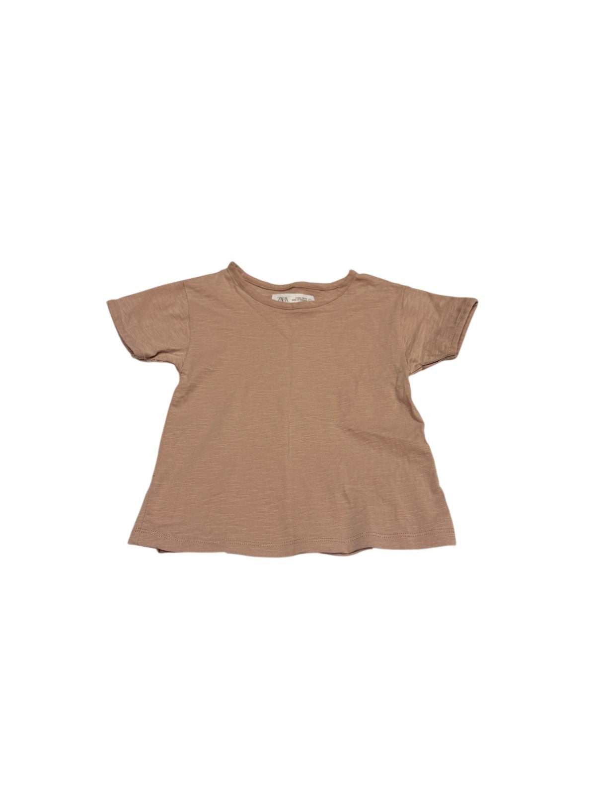 Zara Dusty Pink Ruffle T-Shirt 4T