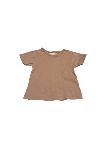Zara Dusty Pink Ruffle T-Shirt 4T