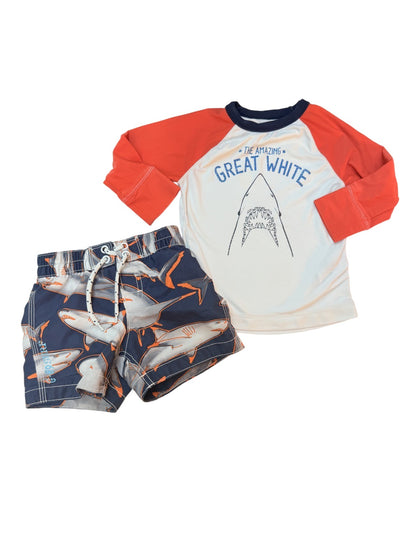 babyGap Great White Shark Swim Set 12-18m