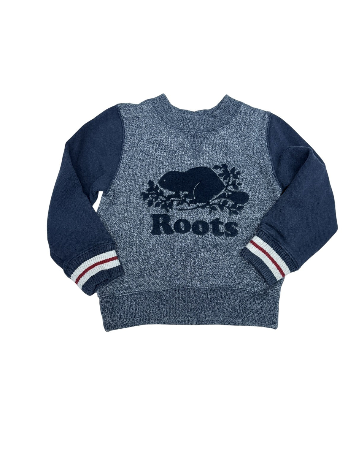 Roots Kids Beaver Logo Crewneck Sweatshirt 3T