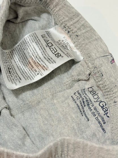 Baby Gap Gray Fairy Mushroom Leggings 6-12m