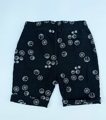 Miles Basketball Print Shorts Size 4