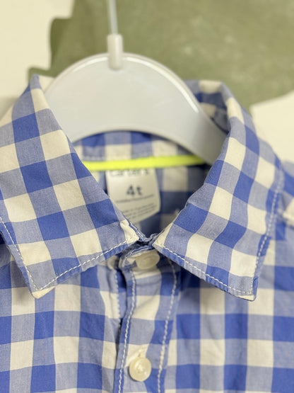 Chemise boutonnée à carreaux Carter's 4T