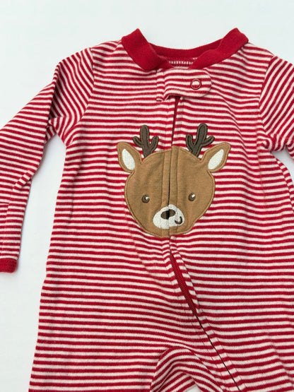 Carter's Reindeer Striped Sleeper Newborn