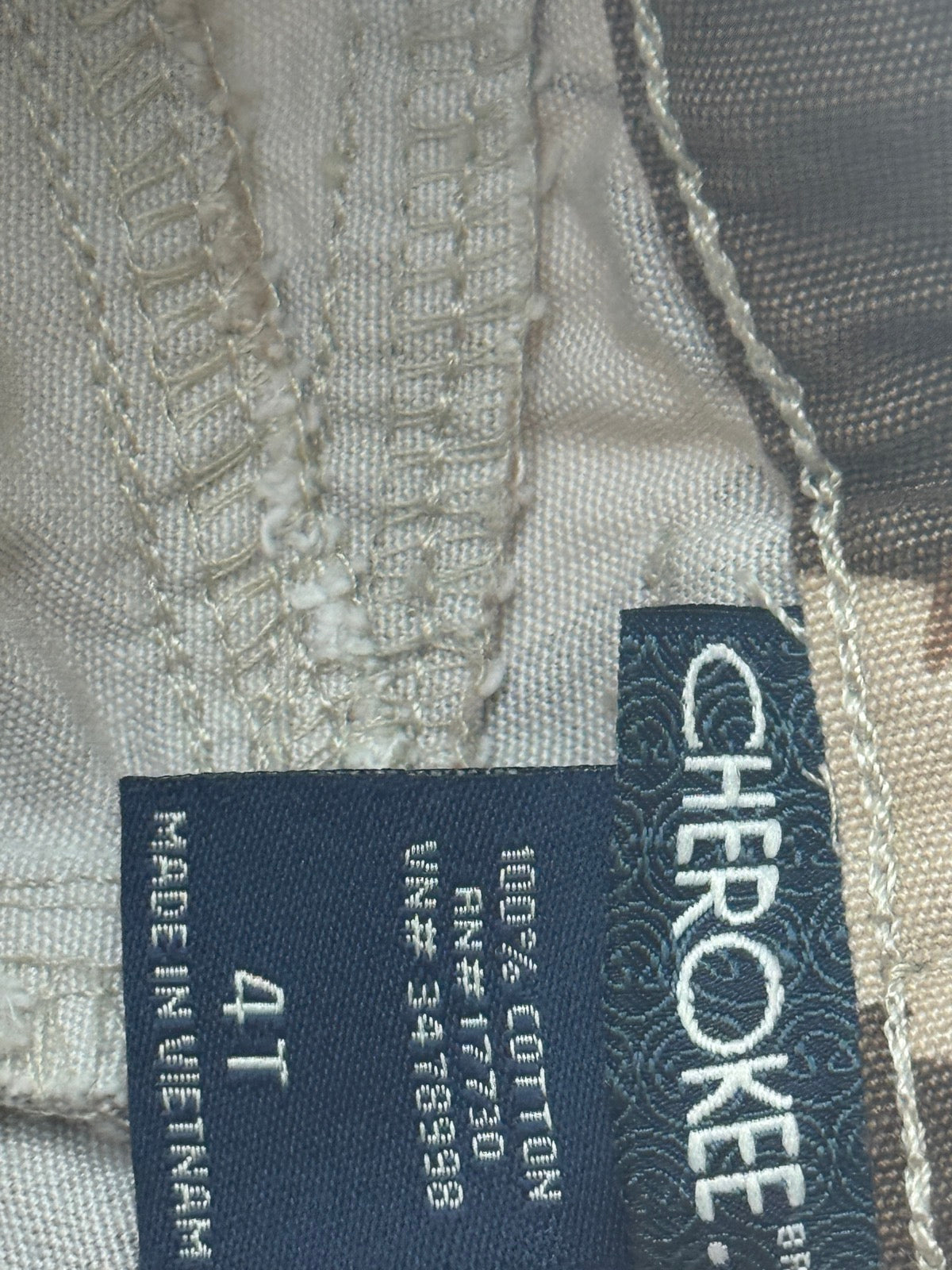 Cherokee Camo Cargo Pants 4T
