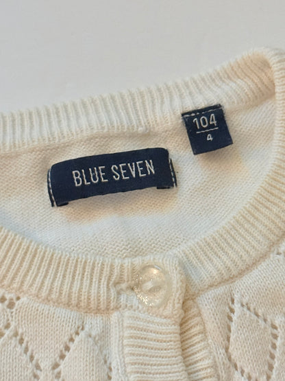 Blue Seven Cream Knit Cardigan Size 4