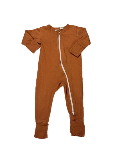 Parade Rust Zipper Footed Sleeper Romper 6-12m