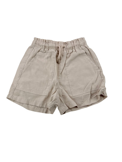 Zara Beige Paperbag Waist Shorts Size 7