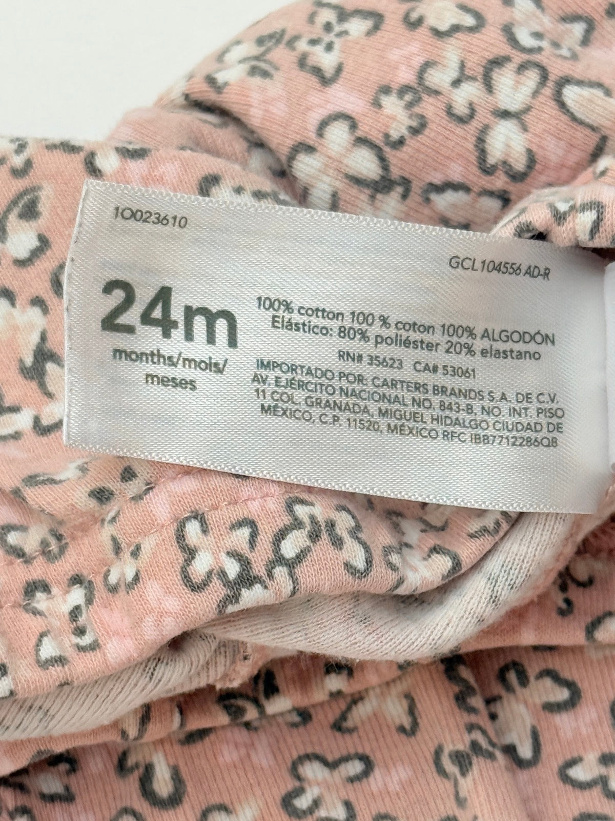 Carter's Floral Butterfly Print Leggings 24M