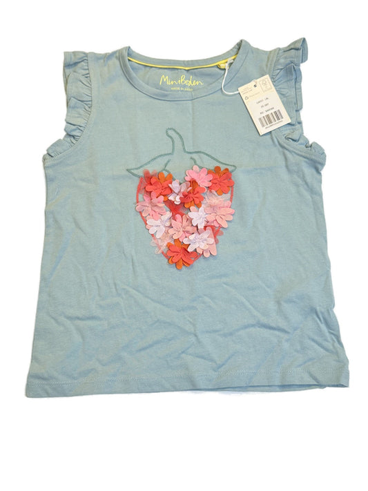 Mini Boden Floral Appliqué Top 5-6Y