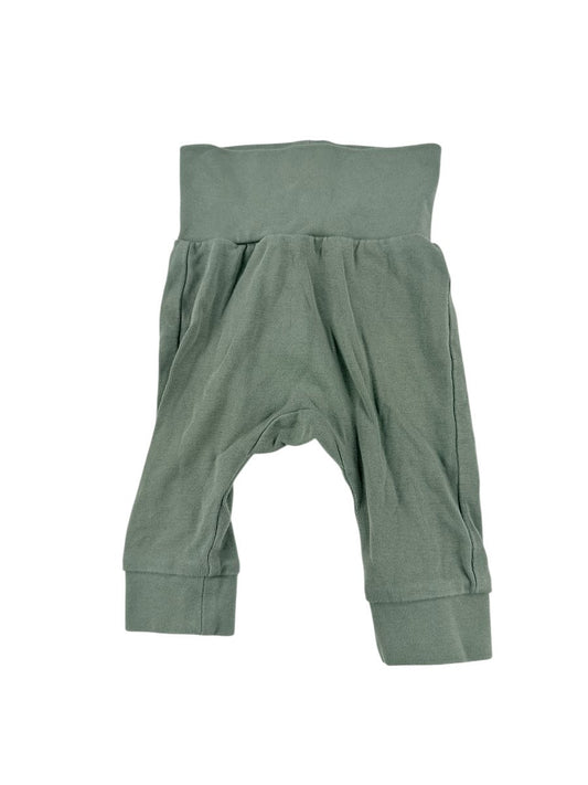 H&M Sage Green Organic Cotton Pants Size 1-2M