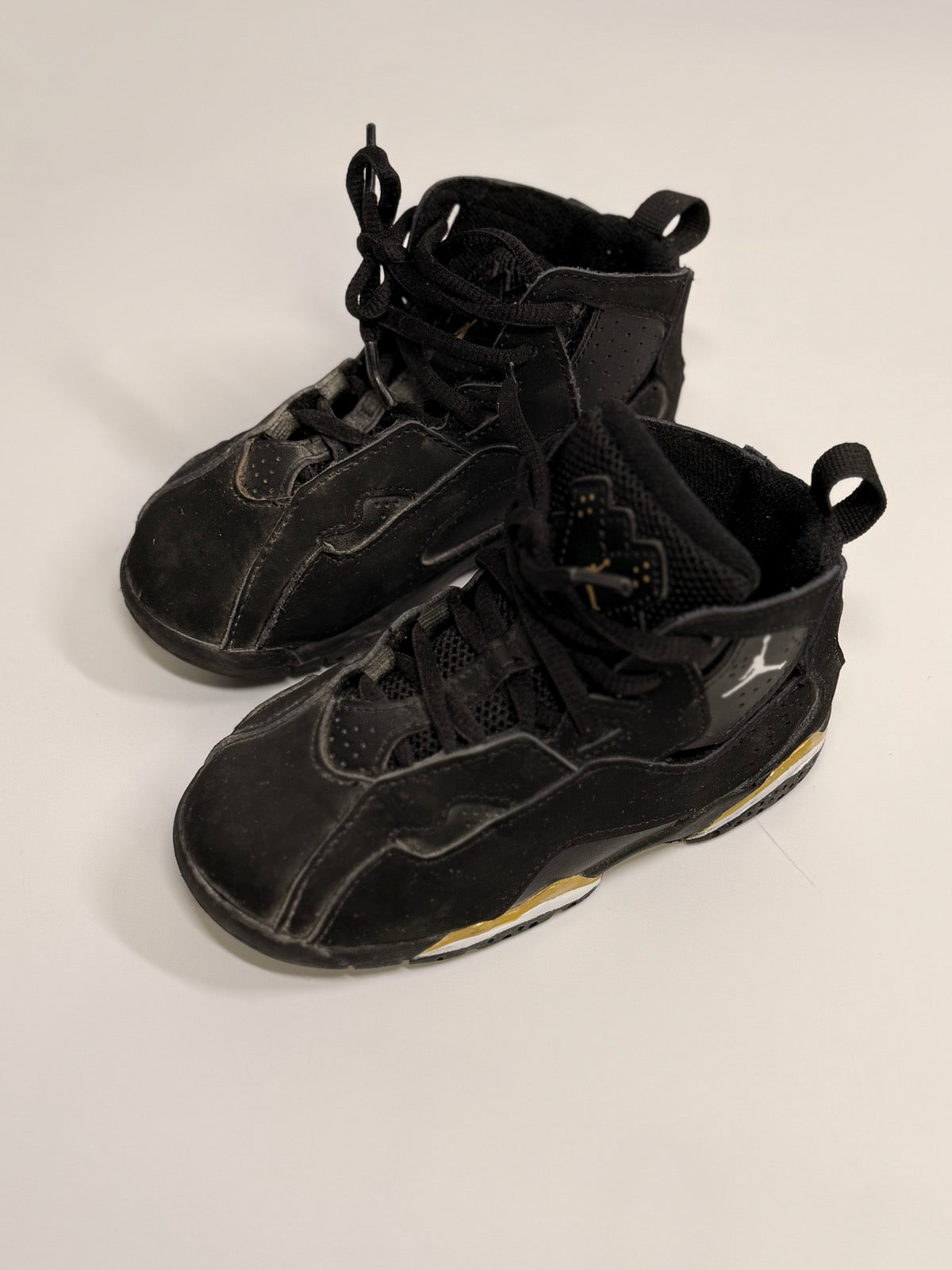 Jordan True Flight Black Gold Toddler 9C
