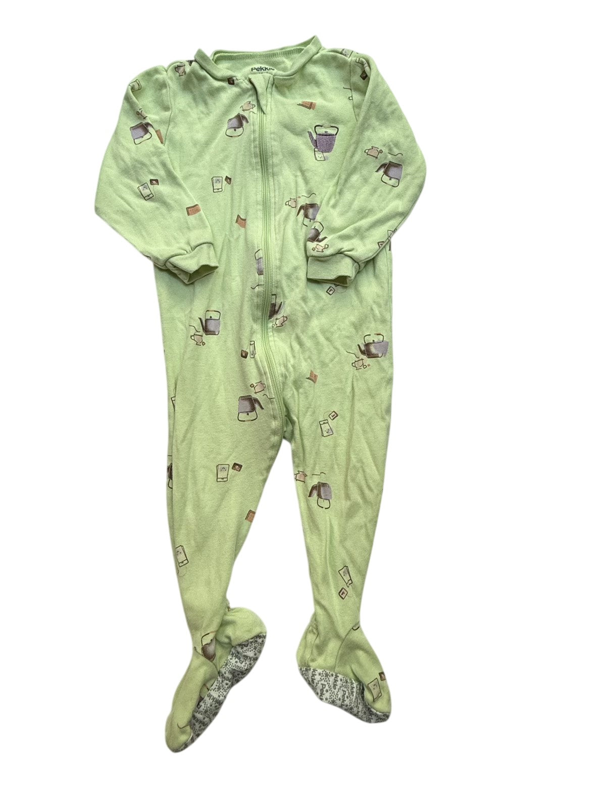 Pekkle Tea Party Footed Sleeper 18M