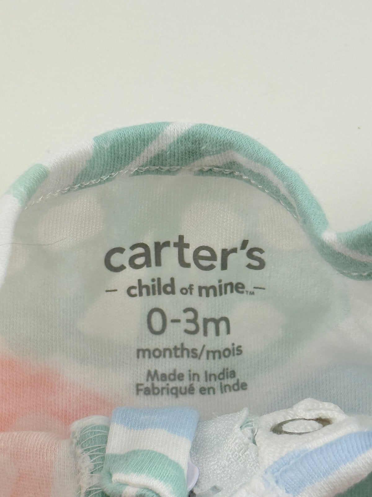 Carter's Child of Mine Bug Print Sleeper 0-3M